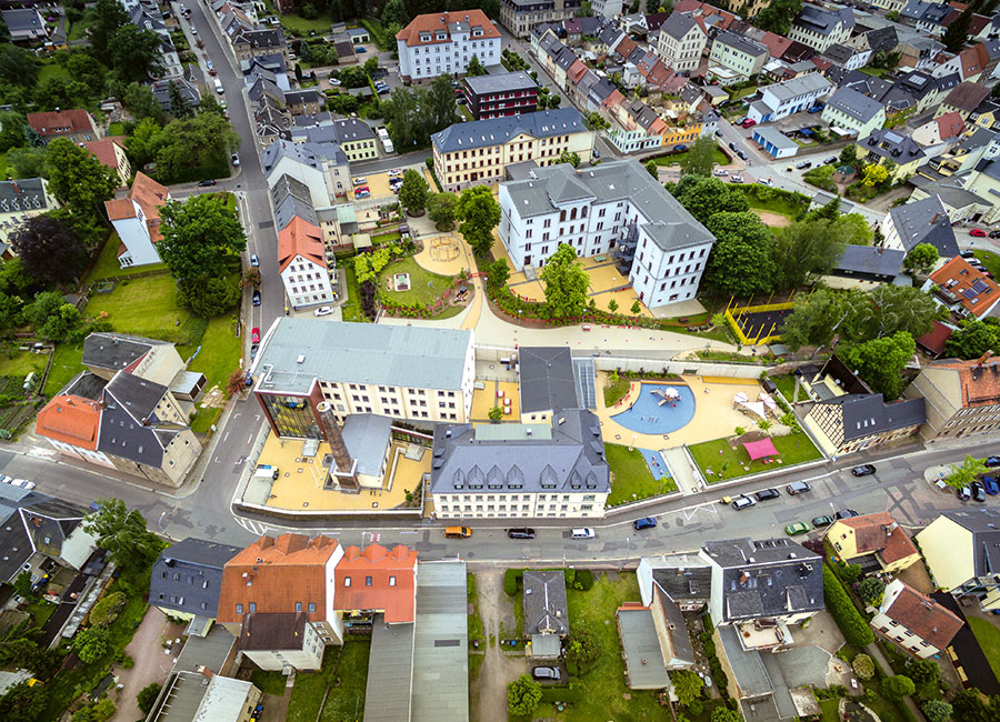 Schulzentrum / Denkmalschutzgebiet Altstadt / Stadtsanierung / Hainichen